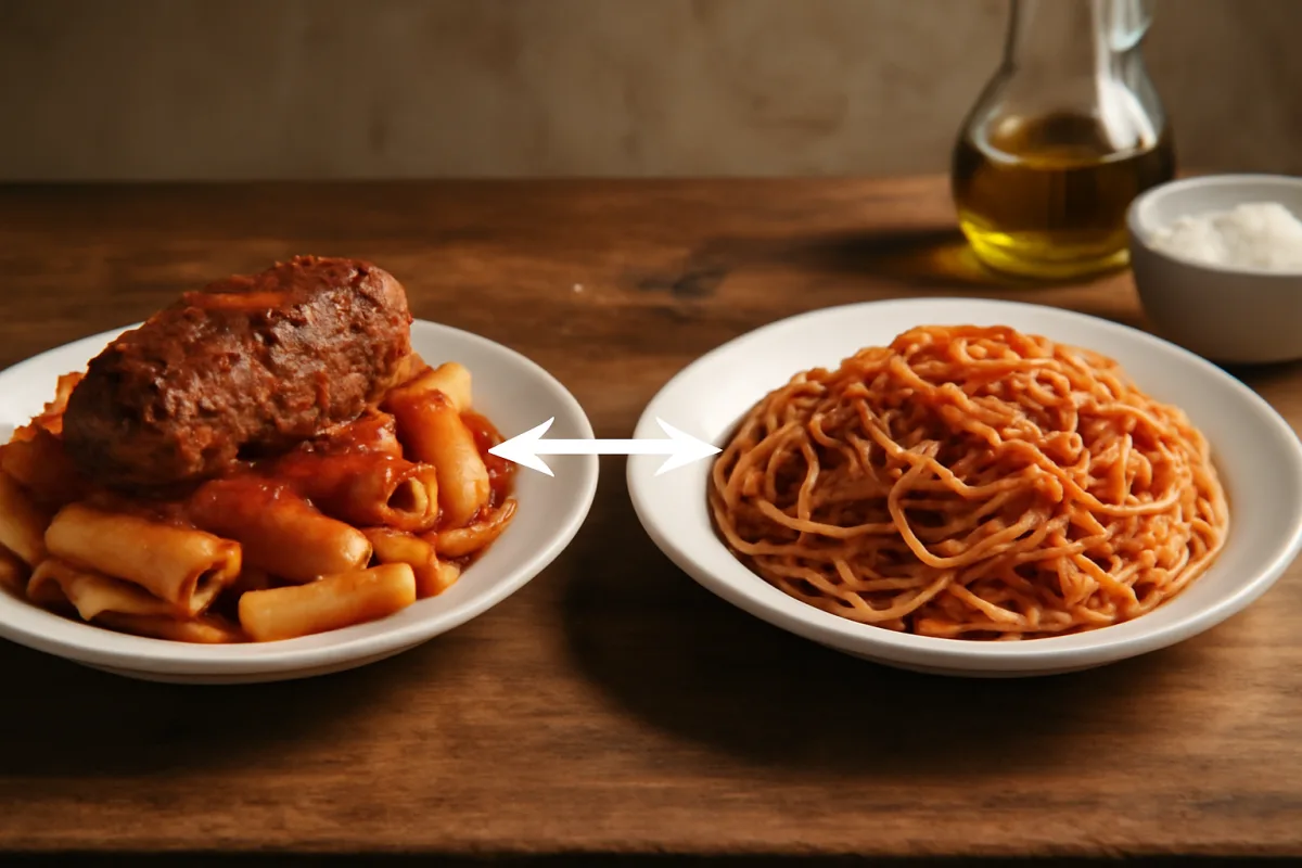 La differenza tra ragù napoletano e bolognese: dettagli che pochi conoscono