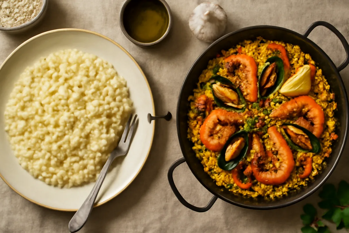 Cuál es la differenza tra risotto e paella? Intriganti particolarità della cucina italiana