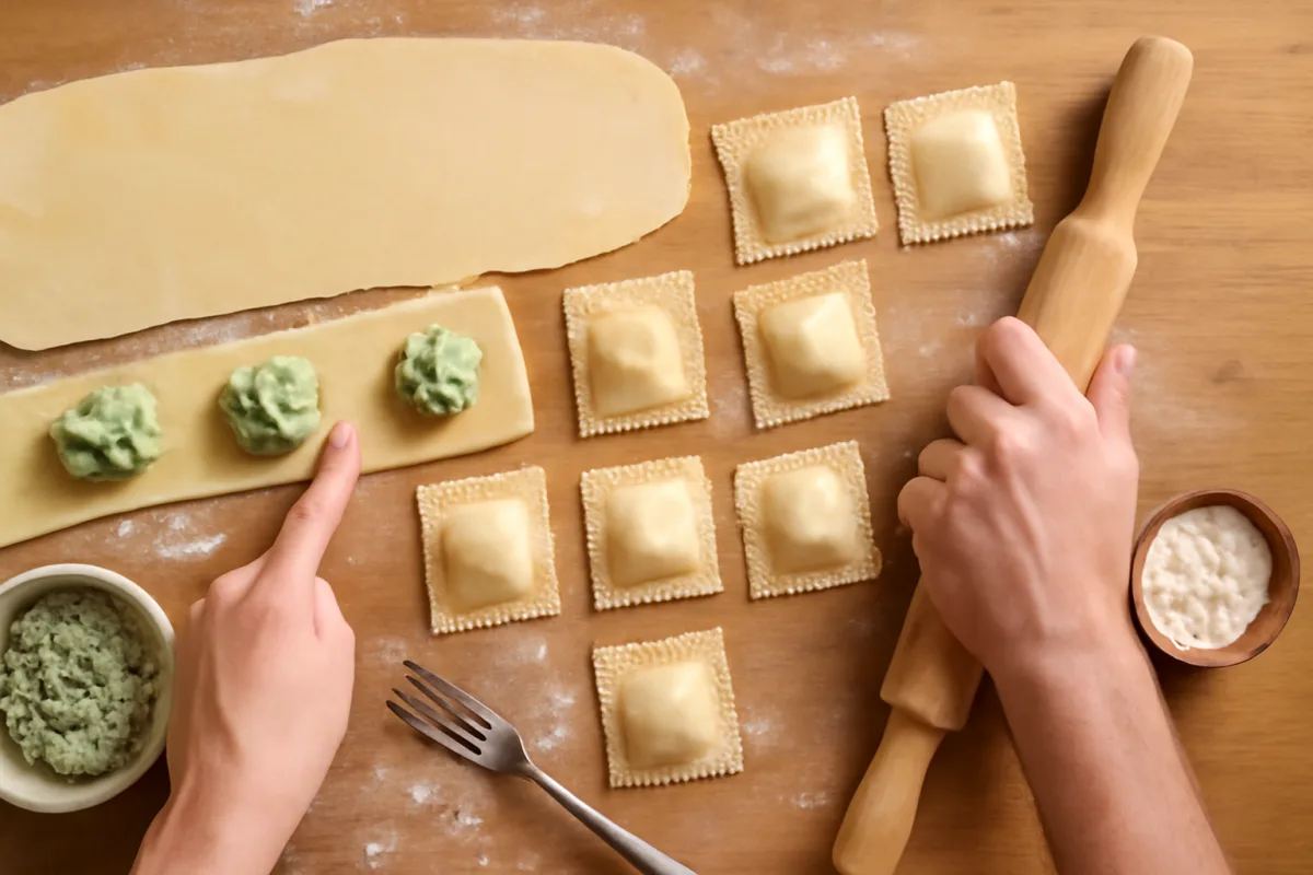 Ravioli fatti in casa senza macchina: metodo semplice spiegato passo per passo