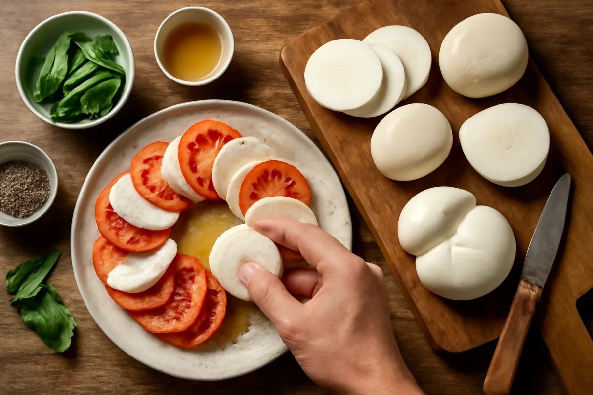 Come preparare l’autentica insalata caprese: quali mozzarelle funzionano meglio