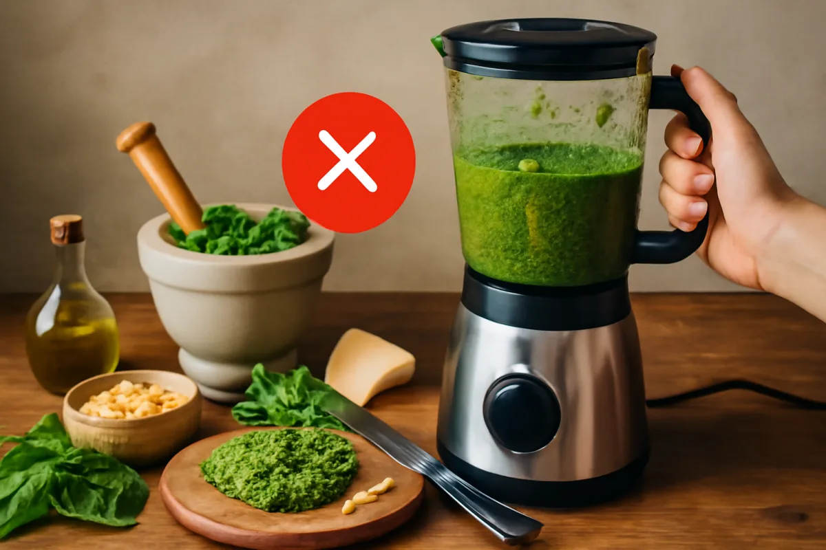 Cosa evitare nella preparazione del pesto genovese: il dettaglio che rovina il sapore