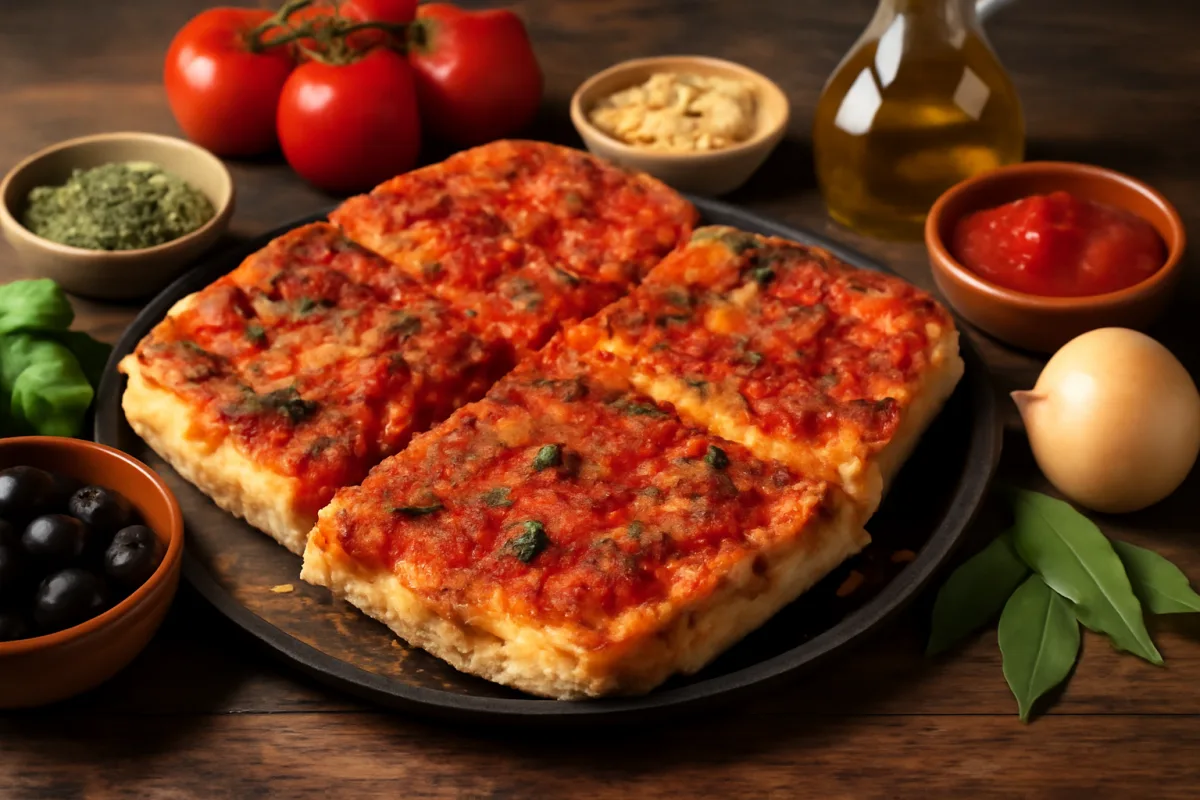 La vera ricetta della pizza siciliana sfincione: aromi tipici e varianti