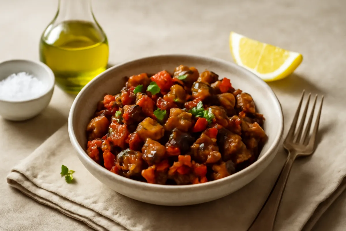 Caponata siciliana: come bilanciare perfettamente agrodolce e sapidità