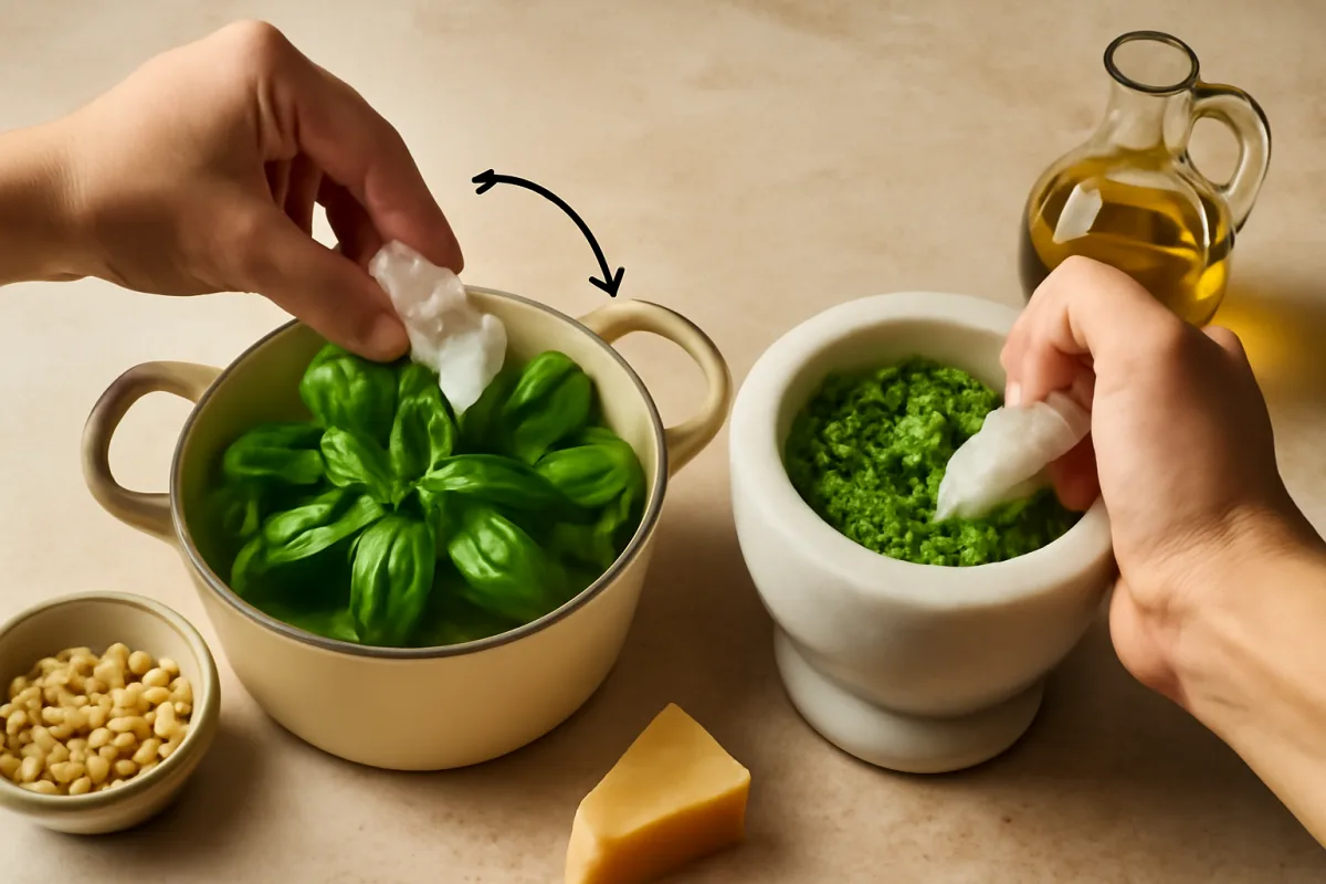 Come evitare che il basilico annerisca nel pesto? Il trucco dei genovesi